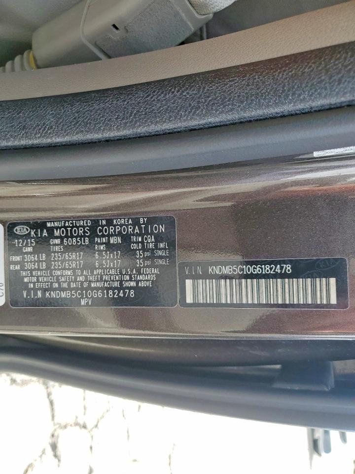 2016 KIA SEDONA
