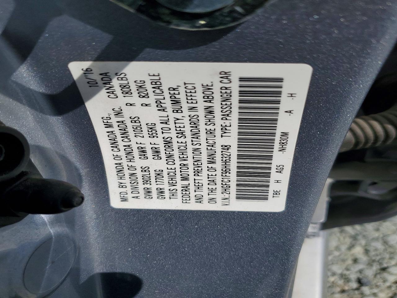 2017 HONDA CIVIC