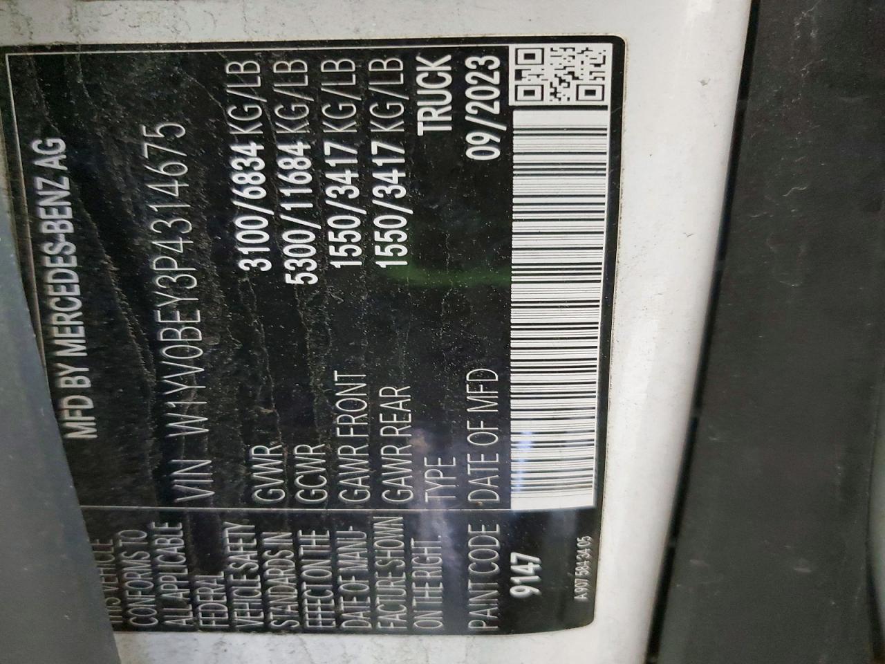 2023 MERCEDES BENZ METRIS