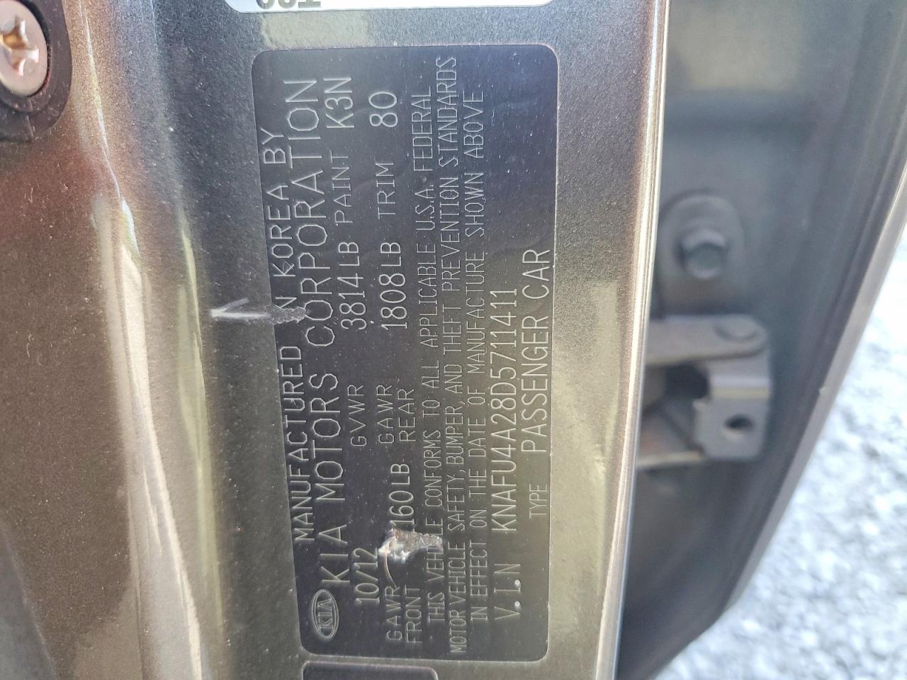 2013 KIA FORTE