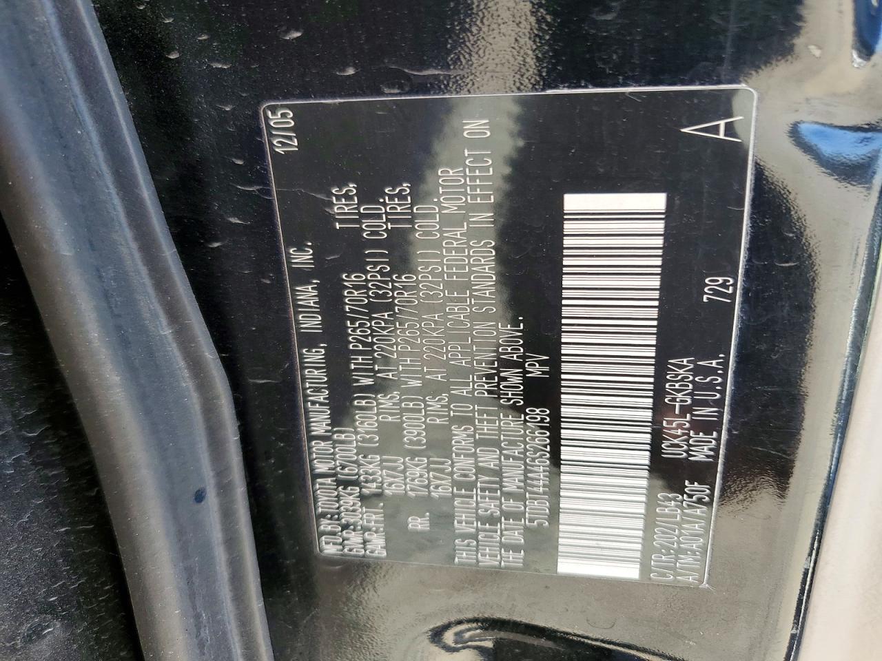 2006 TOYOTA SEQUOIA