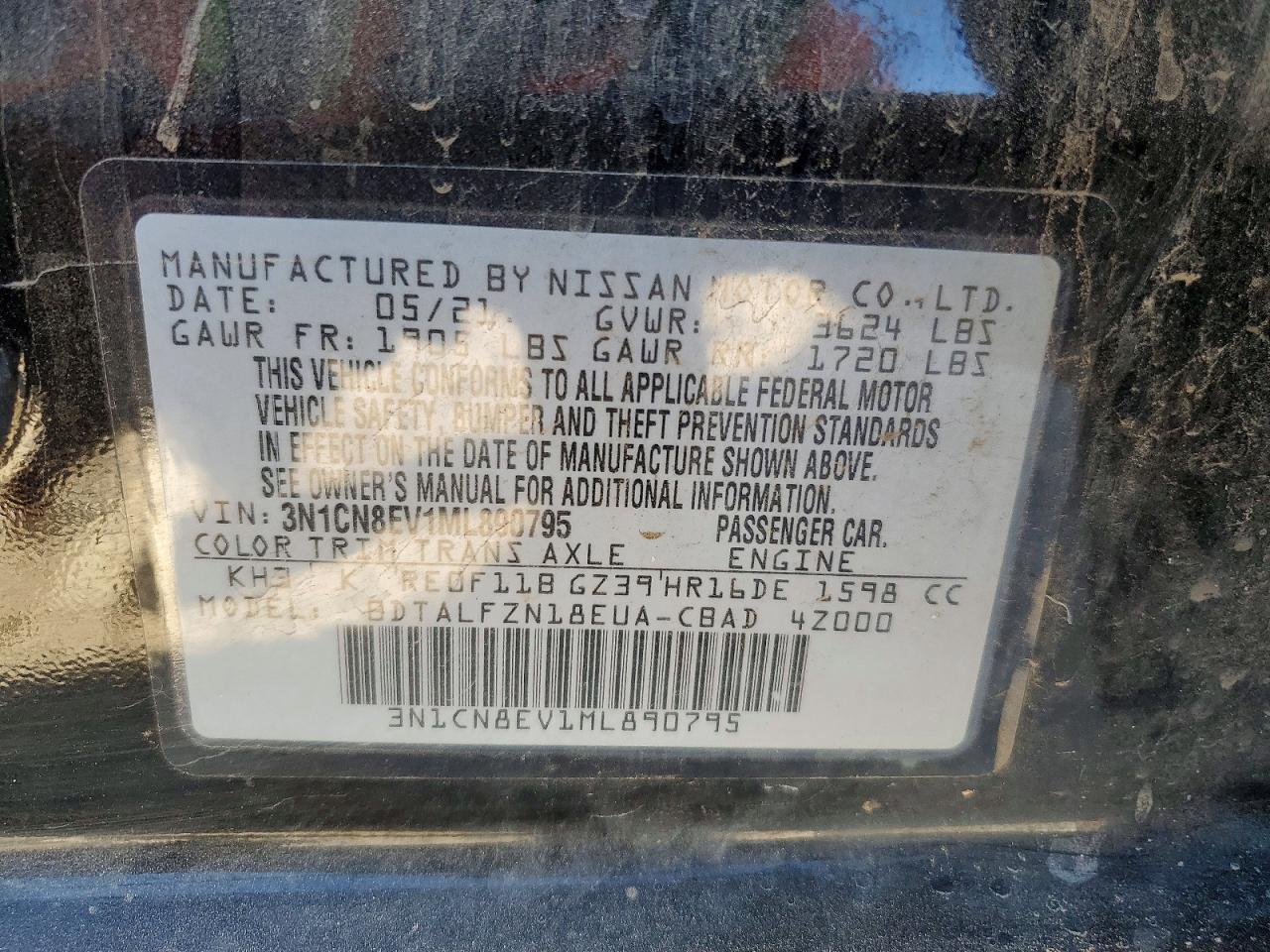 2021 NISSAN VERSA