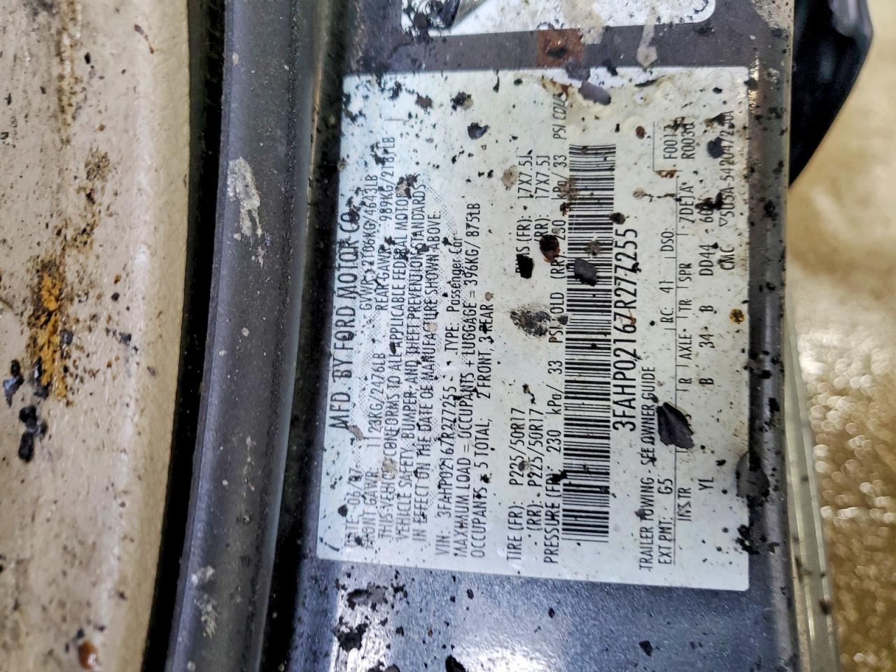 2007 FORD FUSION