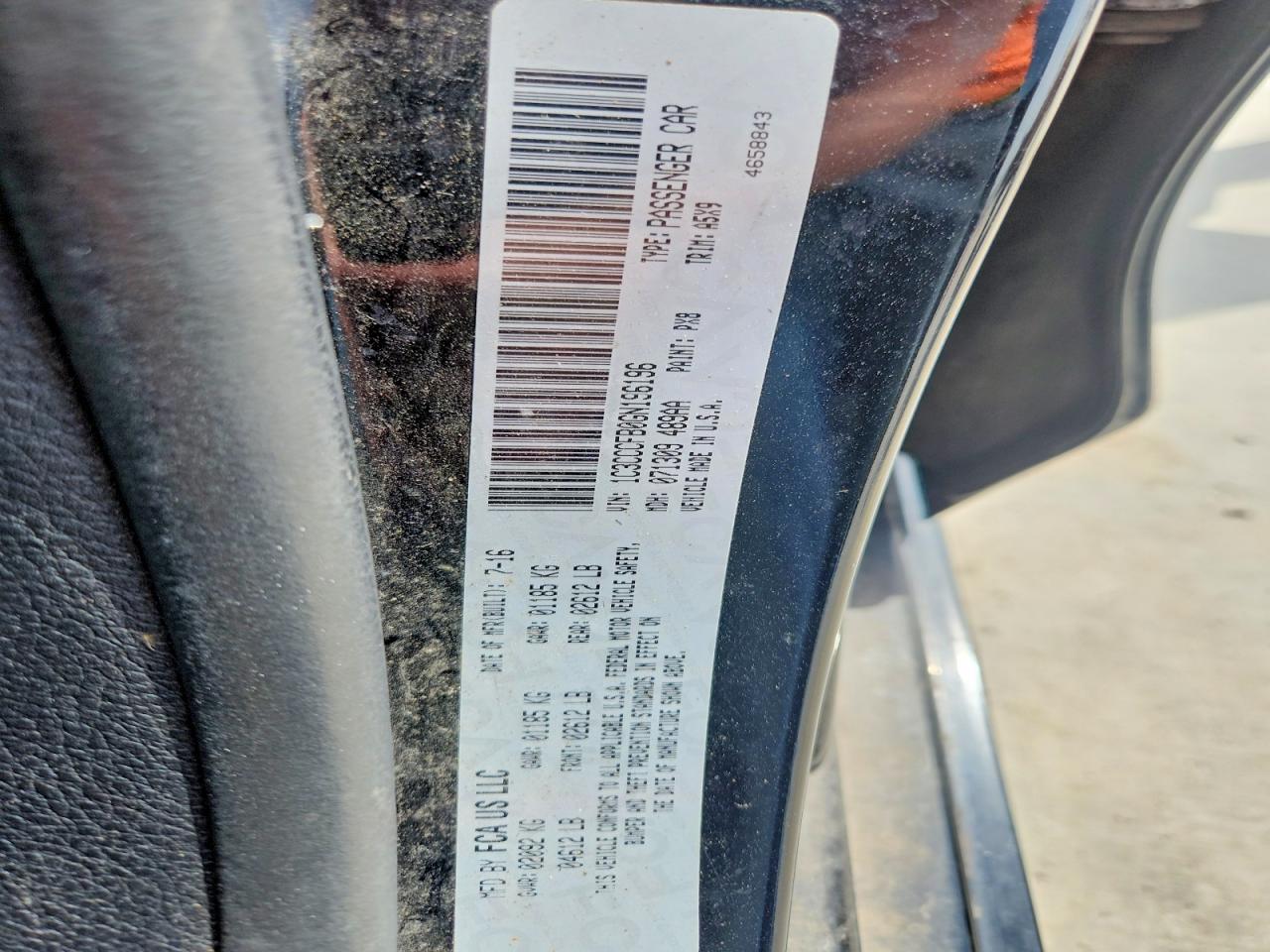 2016 CHRYSLER 200