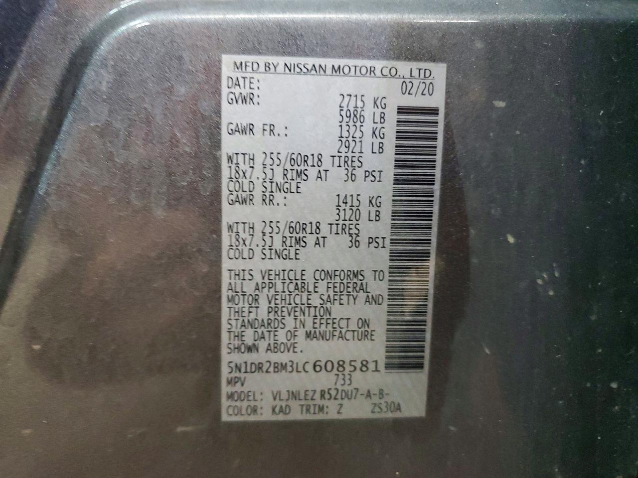 2020 NISSAN PATHFINDER