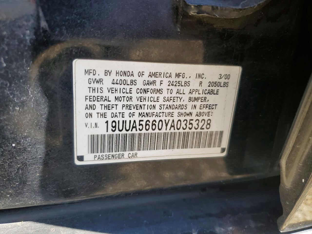 2000 ACURA TL