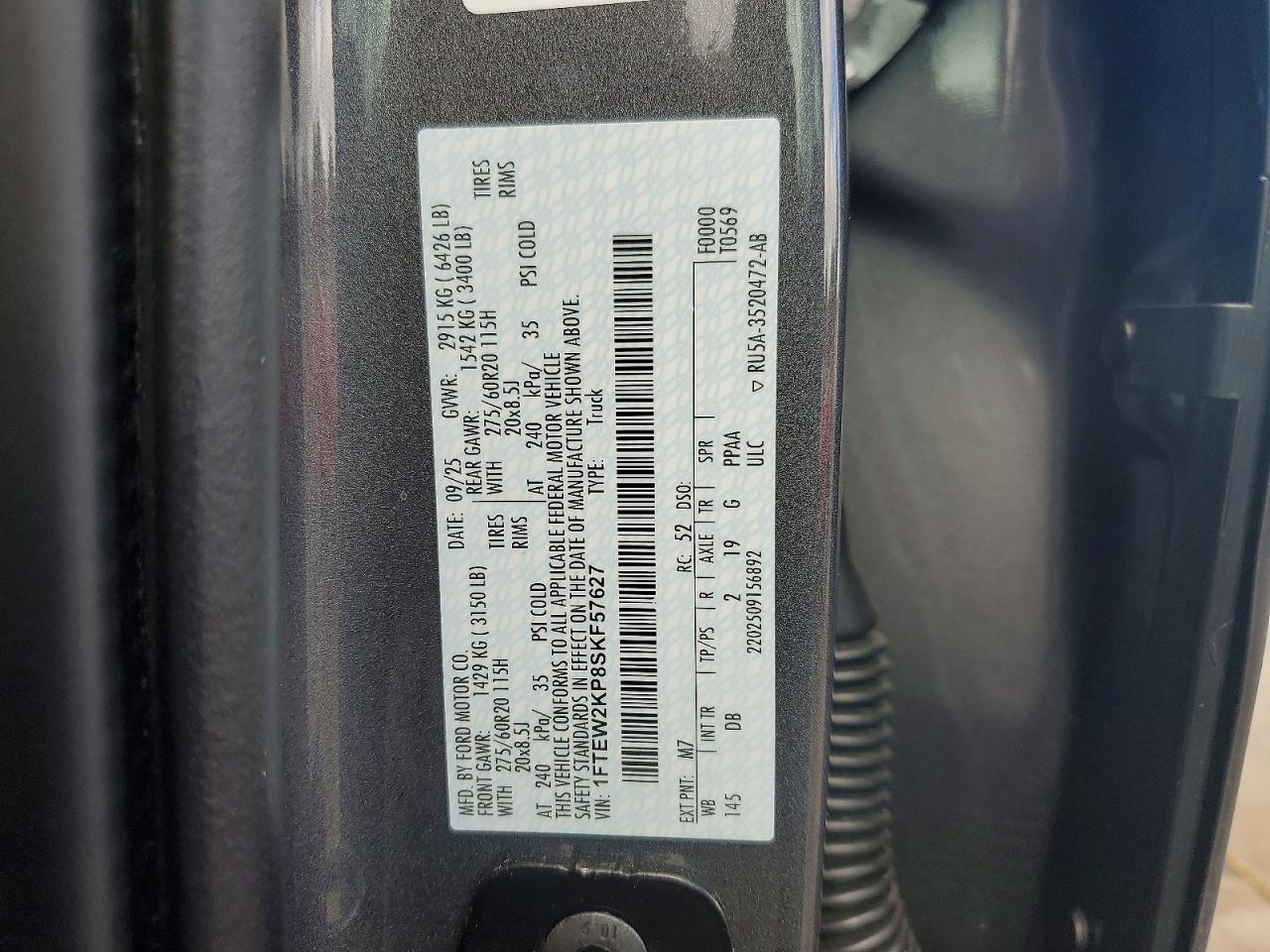 2025 FORD F150