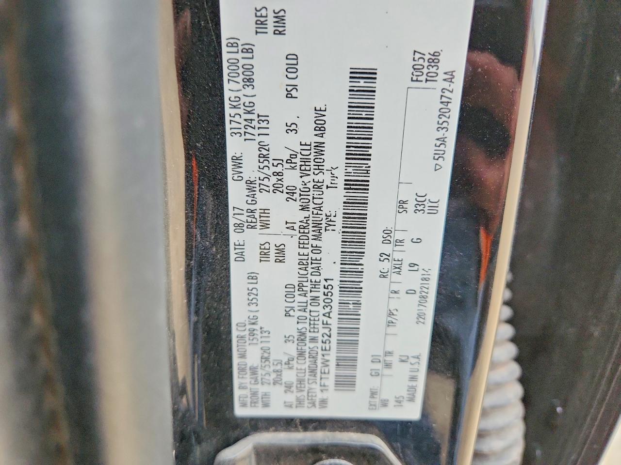 2018 FORD F150