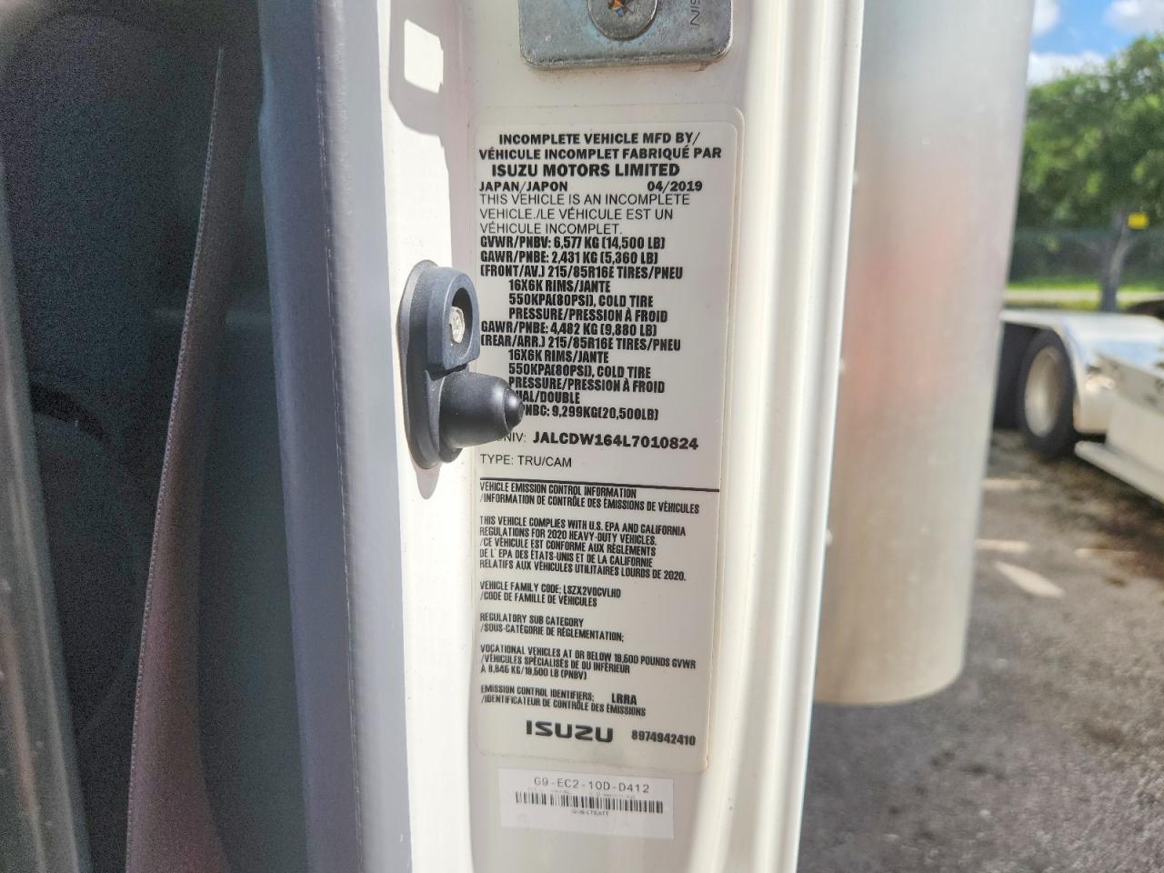 2020 CHEV C/K4500
