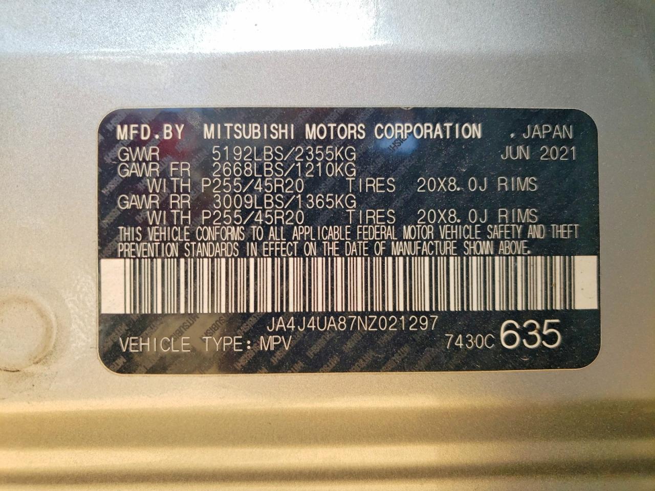 2022 MITSUBISHI OUTLANDER