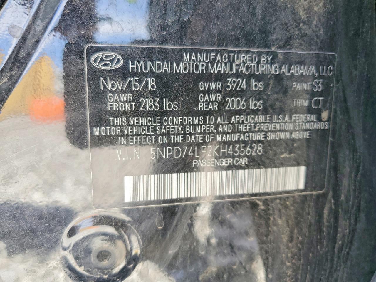 2019 HYUNDAI ELANTRA
