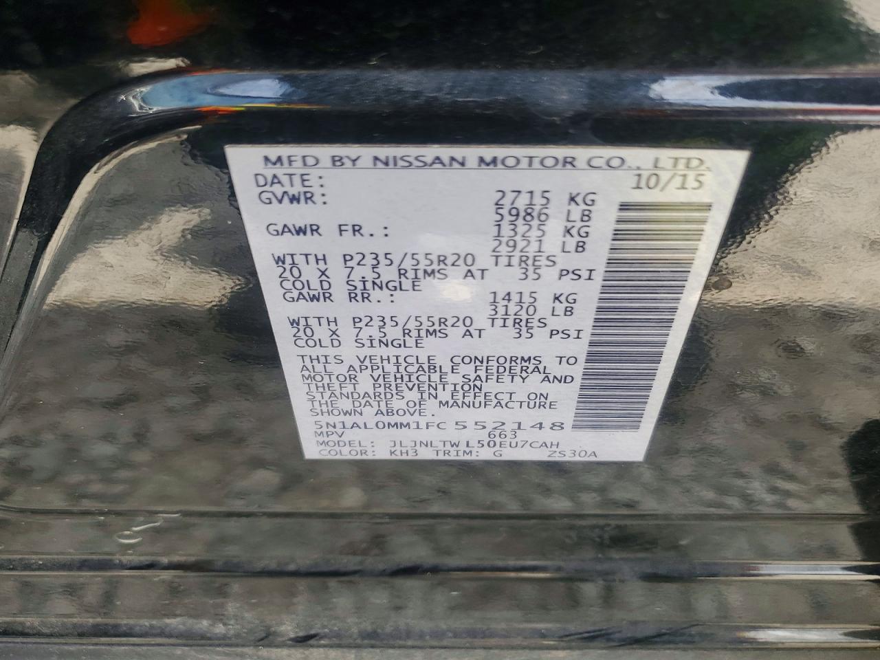 2015 INFINITI QX60