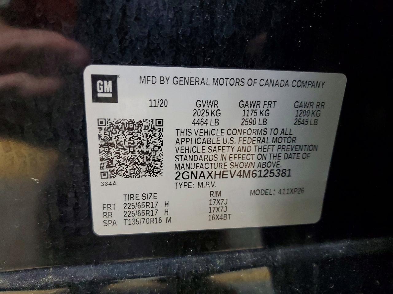 2021 CHEVROLET EQUINOX