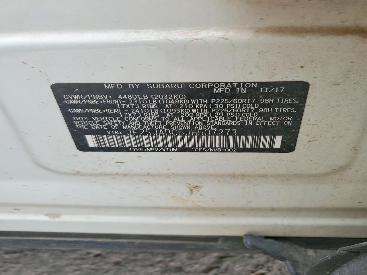 2018 SUBARU FORESTER