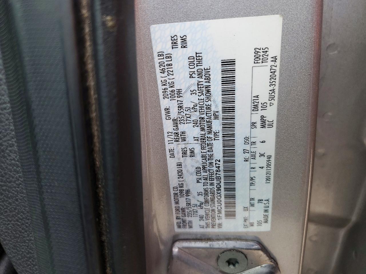 2013 FORD ESCAPE