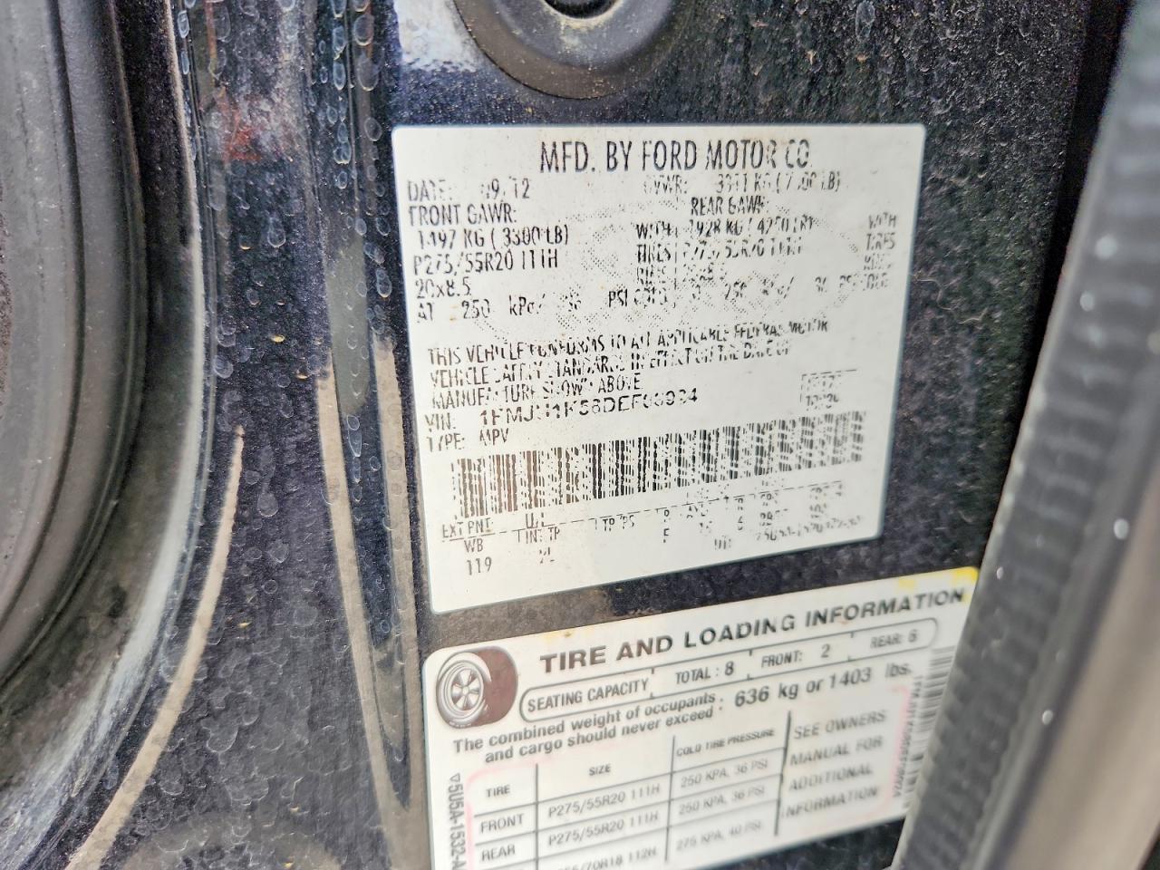 2013 FORD EXPEDITION