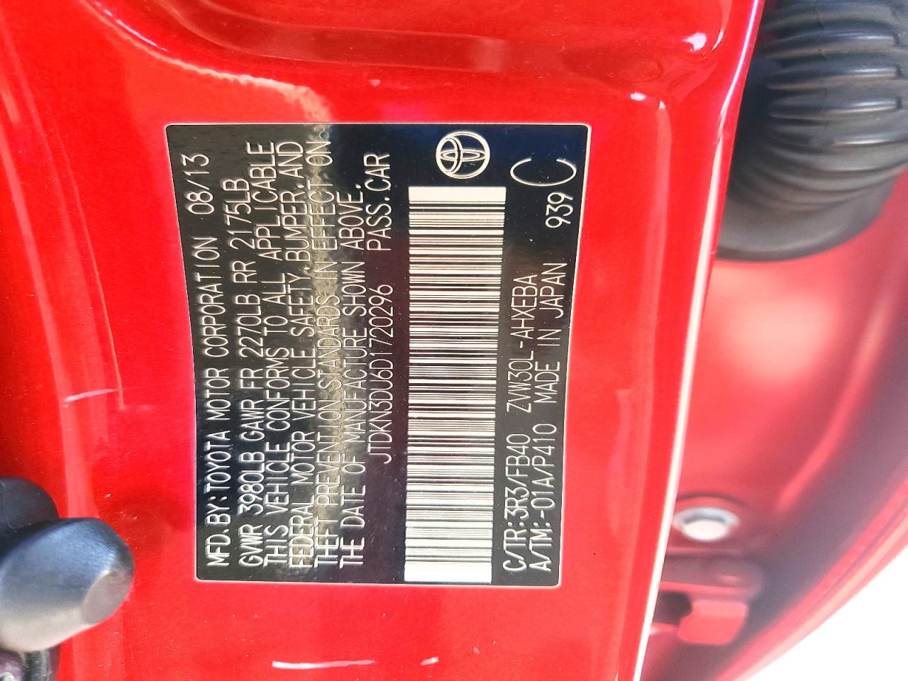 2013 TOYOTA PRIUS