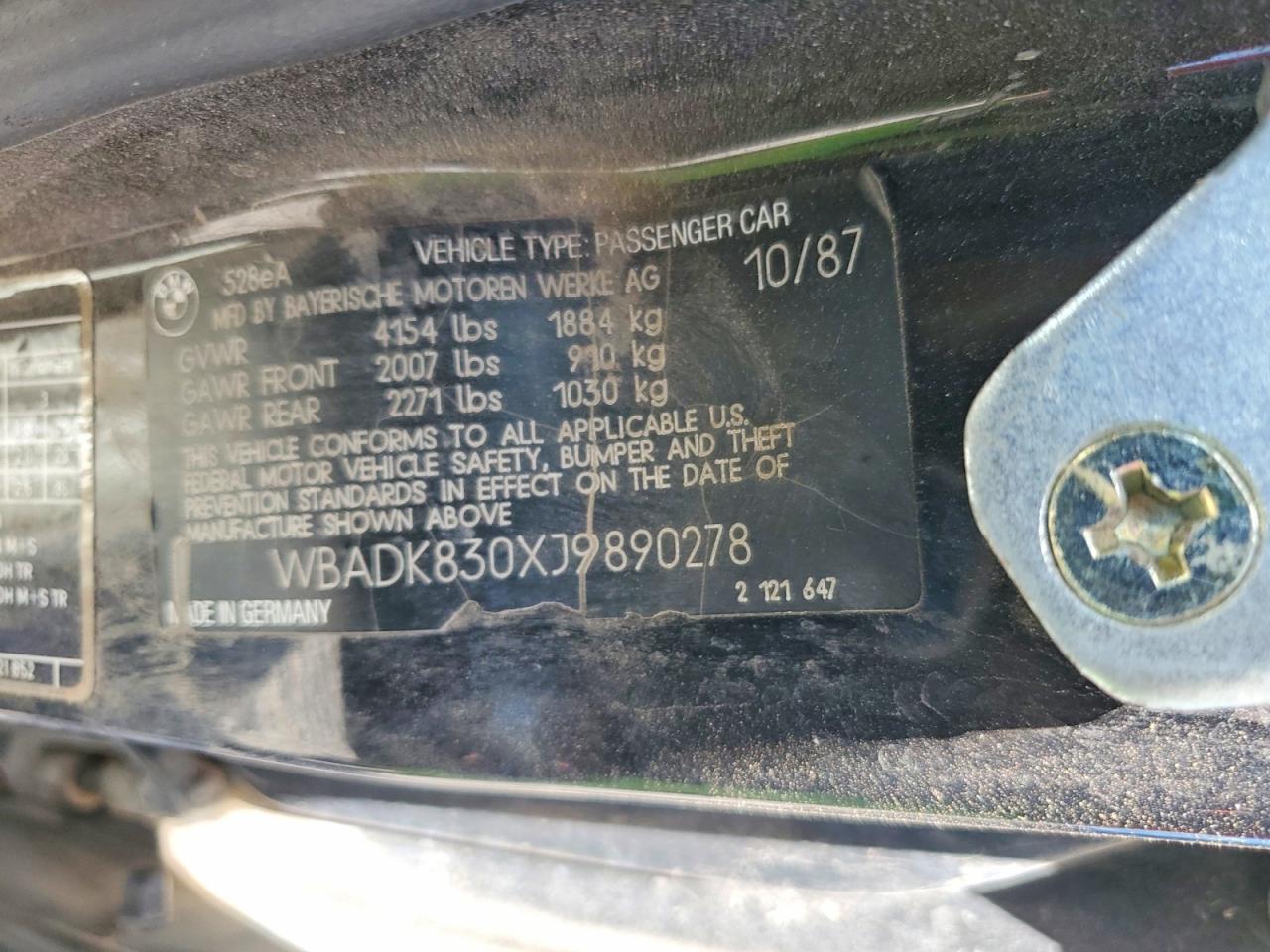 1988 BMW 5 SERIES