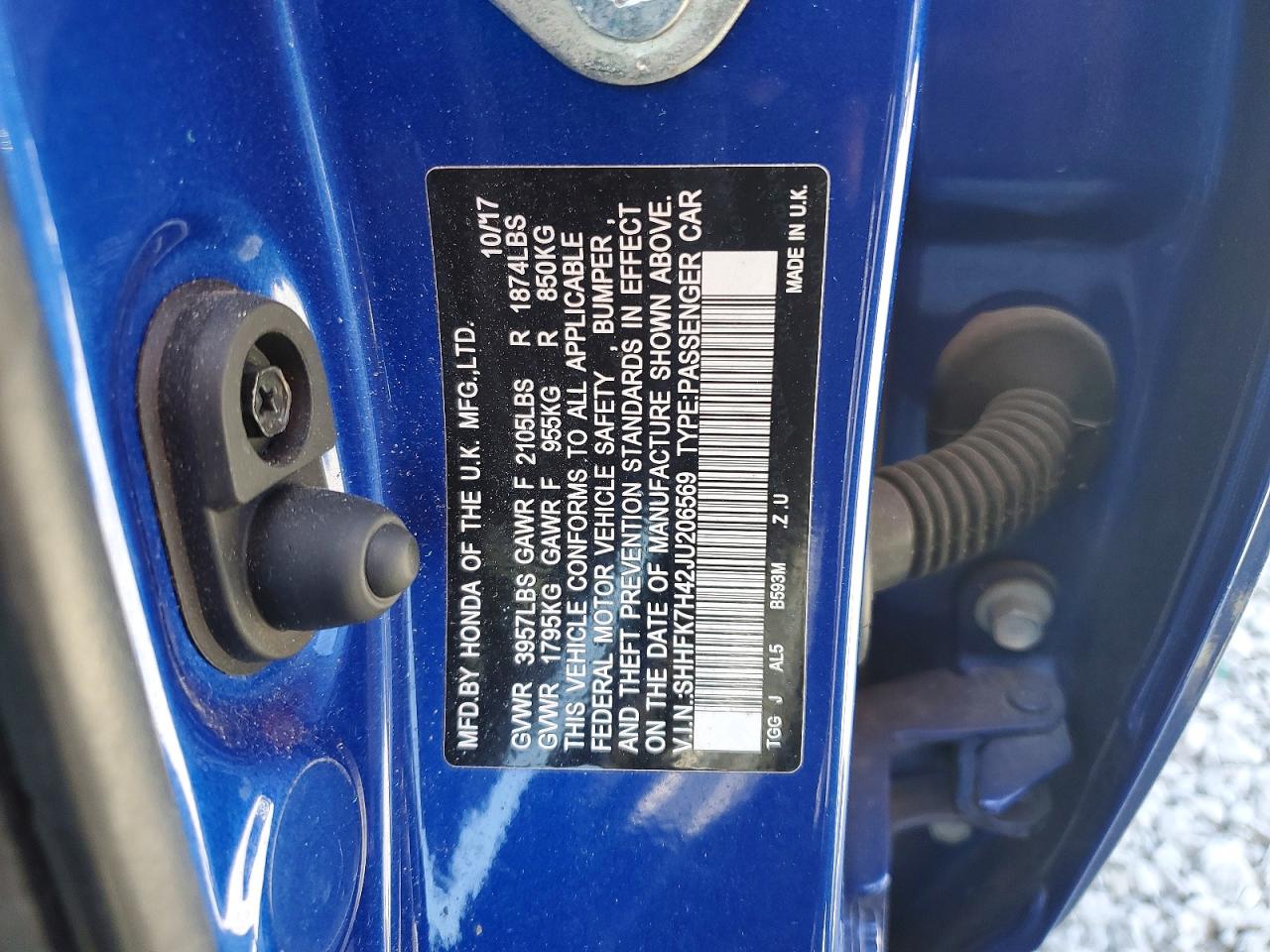 2018 HONDA CIVIC