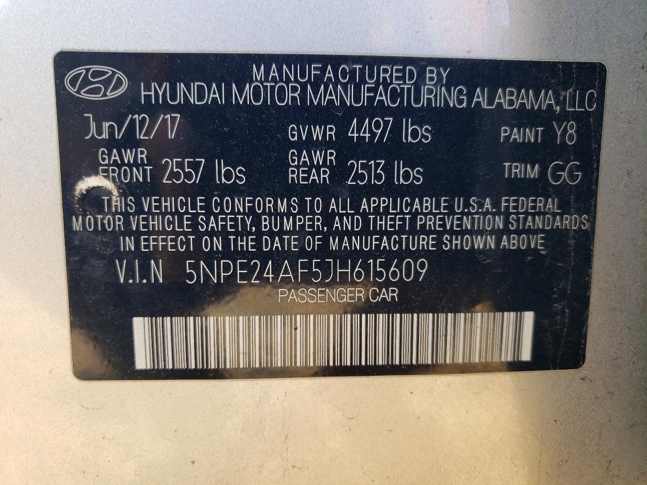 2018 HYUNDAI SONATA