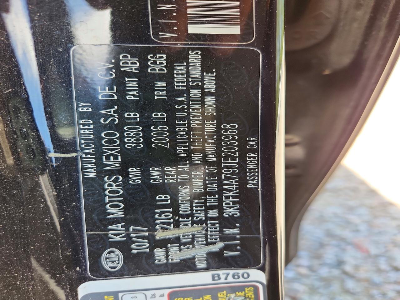2018 KIA FORTE