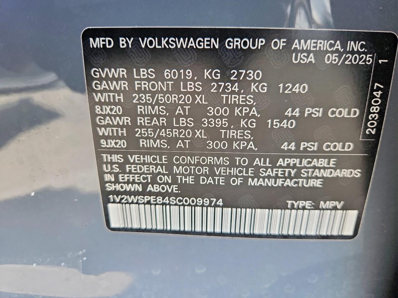 2025 VOLKSWAGEN ALL OTHER