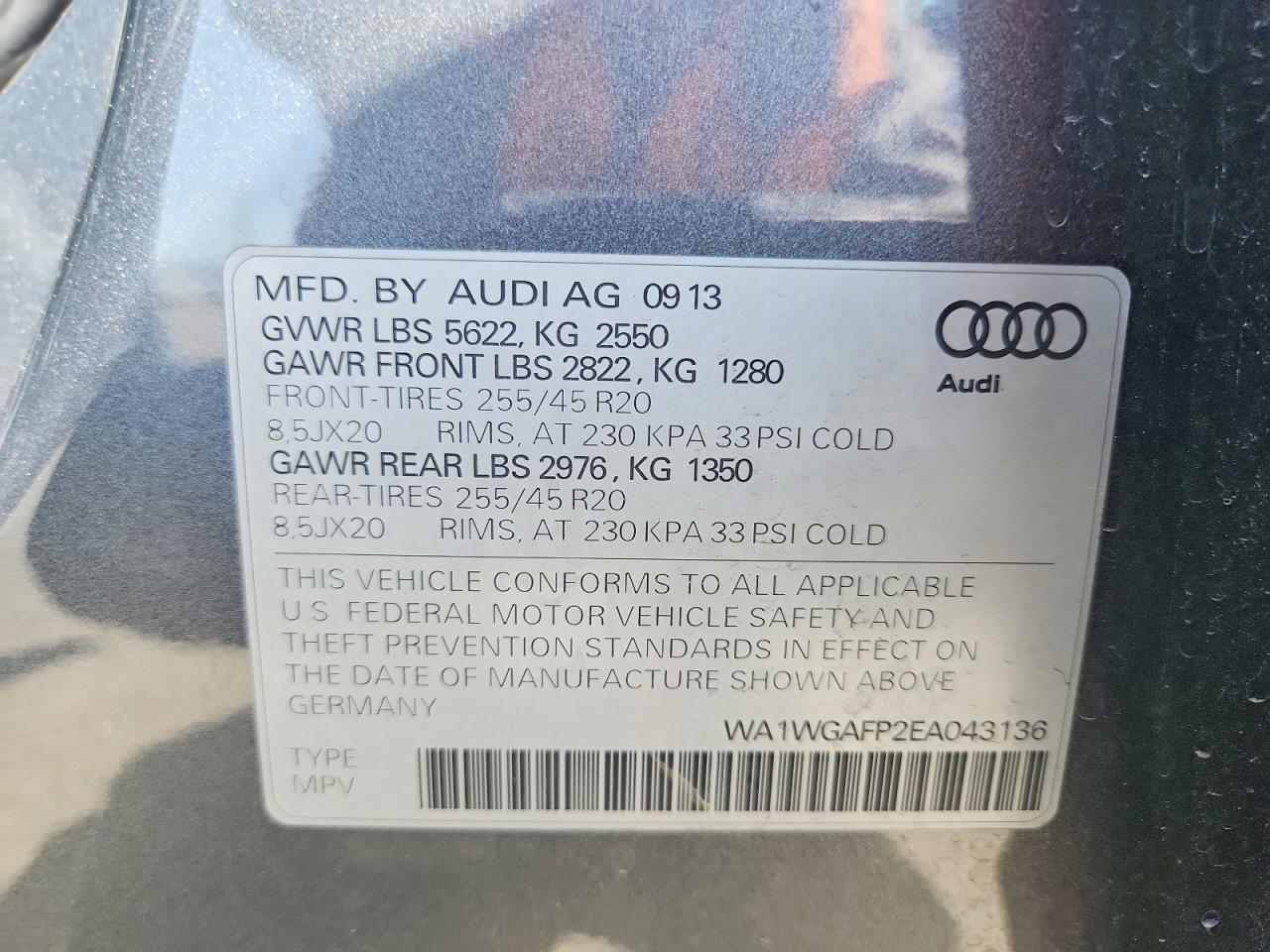 2014 AUDI Q5