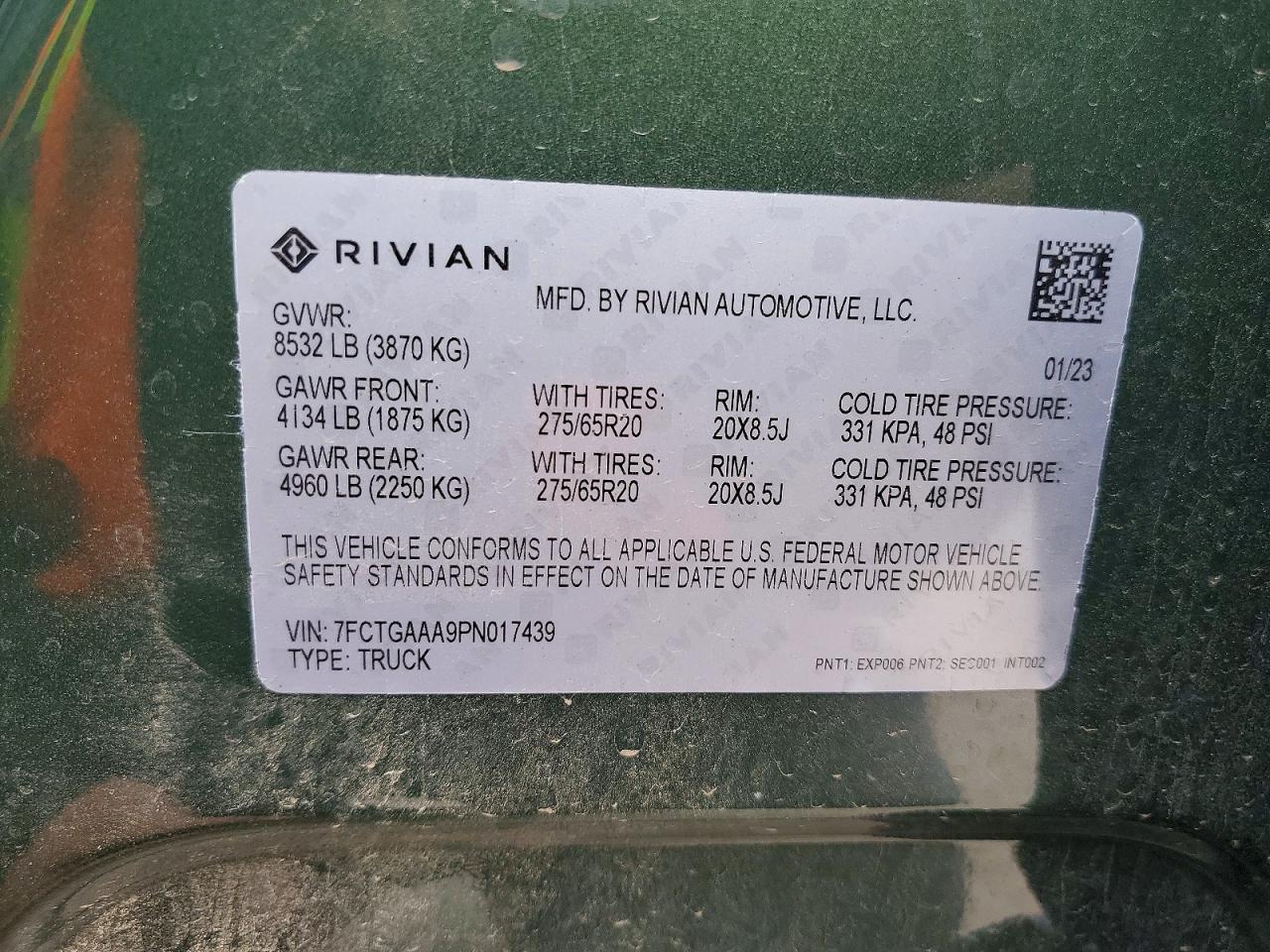 2023 RIVIAN RIT