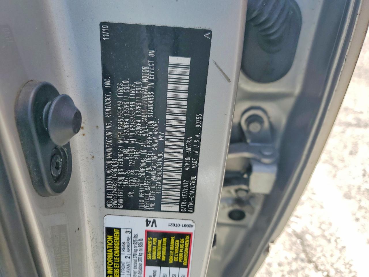 2011 TOYOTA VENZA