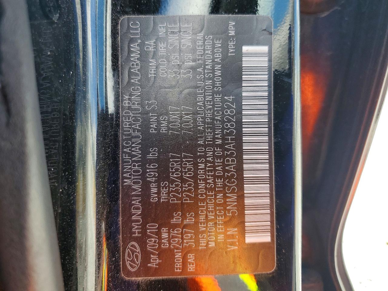 2010 HYUNDAI SANTA FE