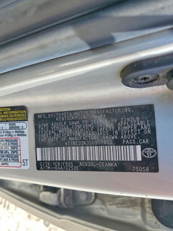 2005 TOYOTA CAMRY