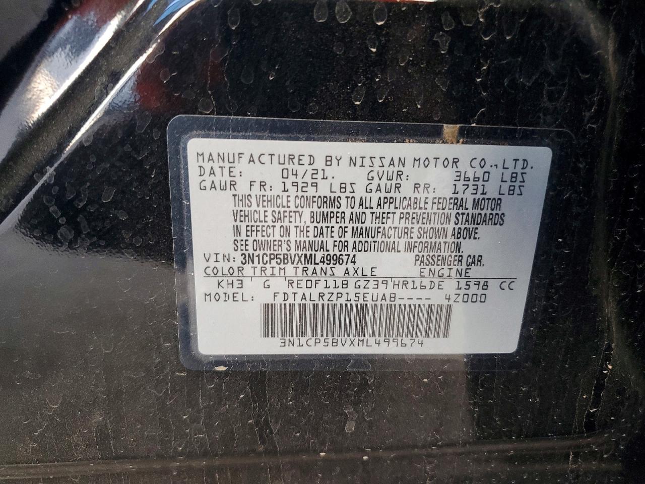 2021 NISSAN KICKS
