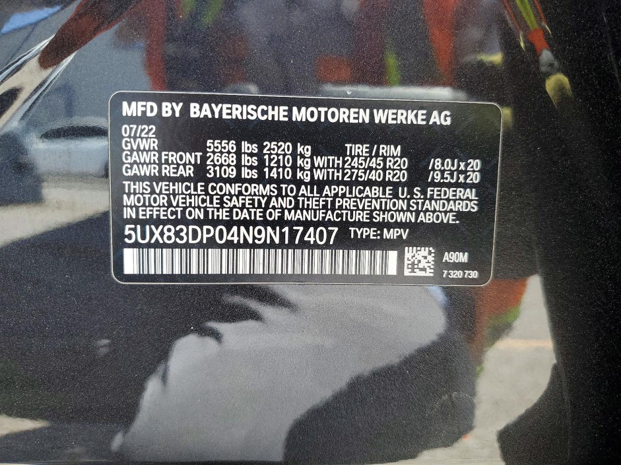 2022 BMW X3