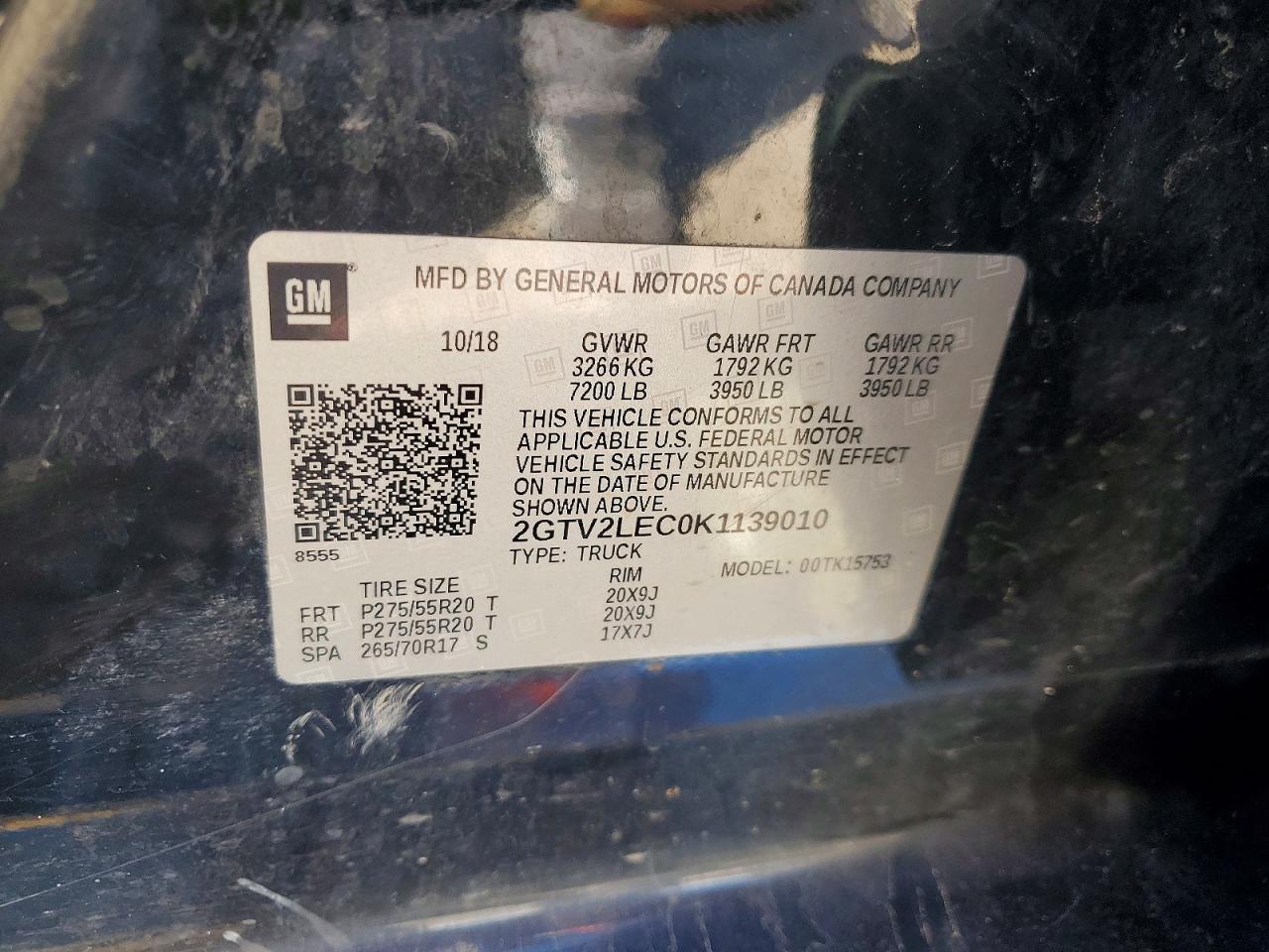 2019 GMC SIERRA