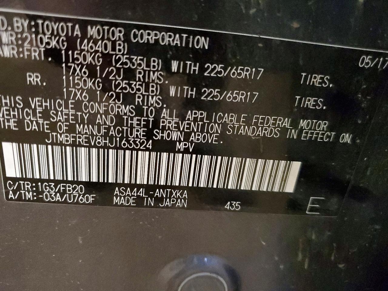 2017 TOYOTA RAV4