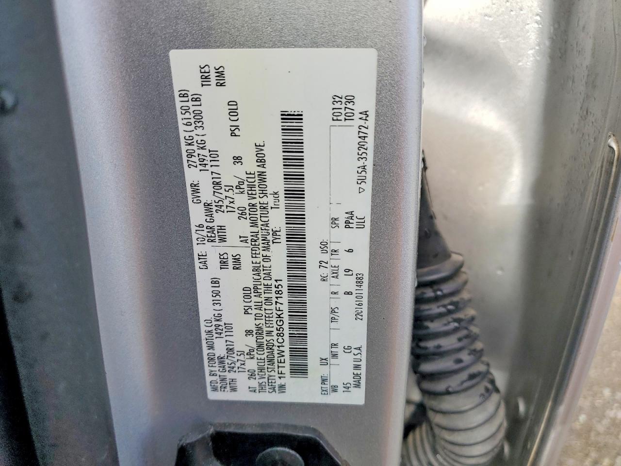 2016 FORD F150