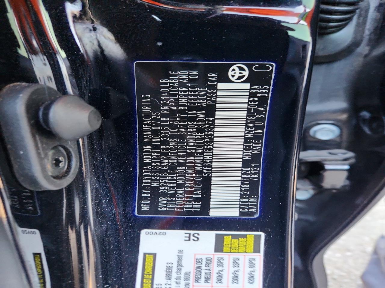 2025 TOYOTA COROLLA