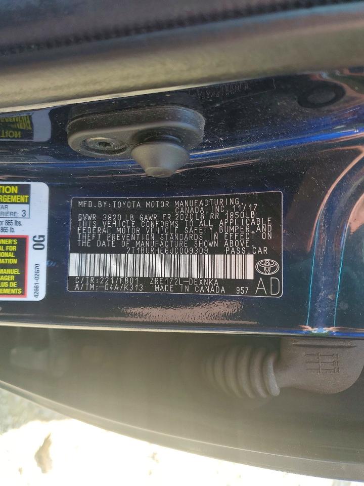 2018 TOYOTA COROLLA