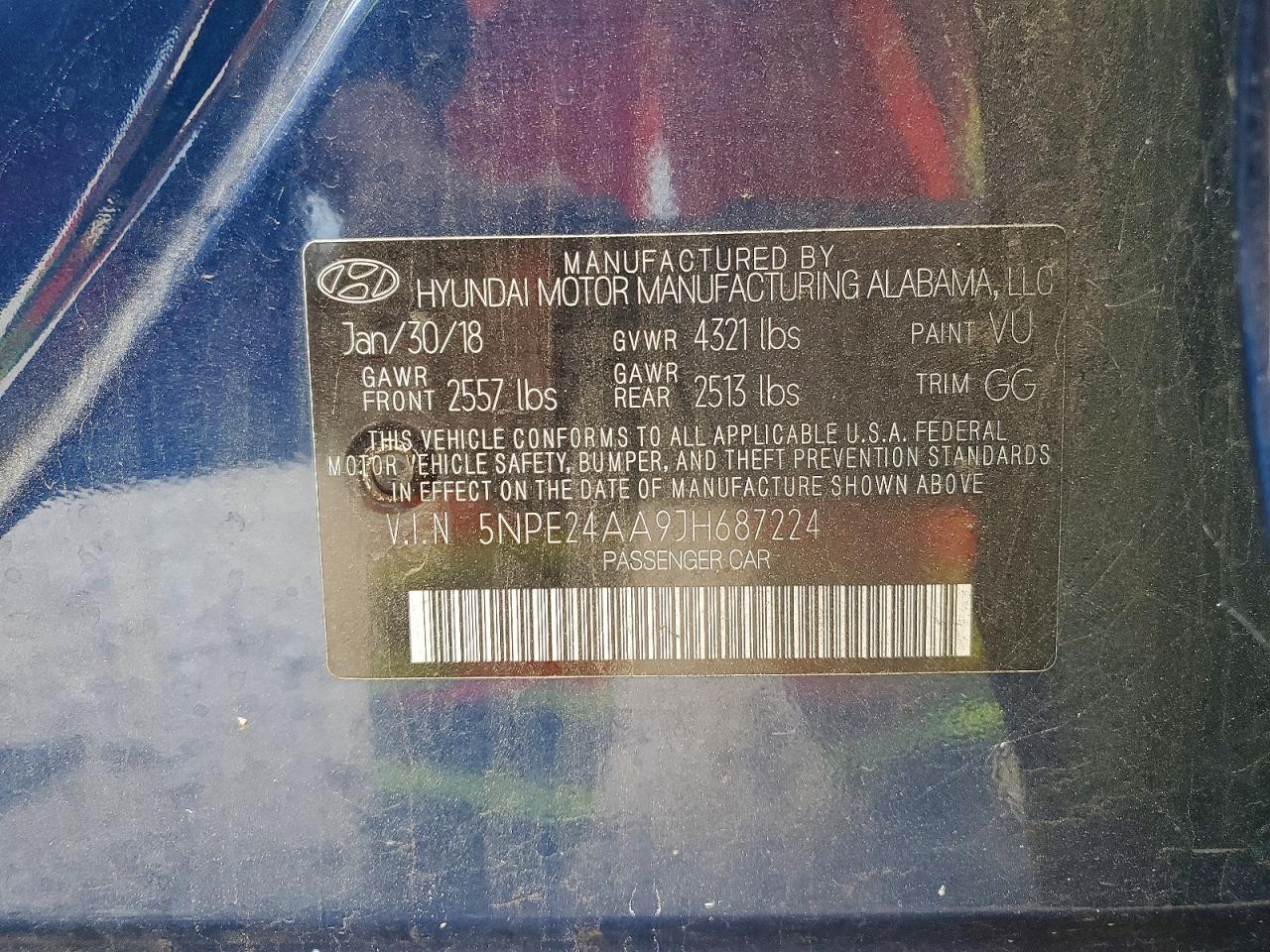 2018 HYUNDAI SONATA