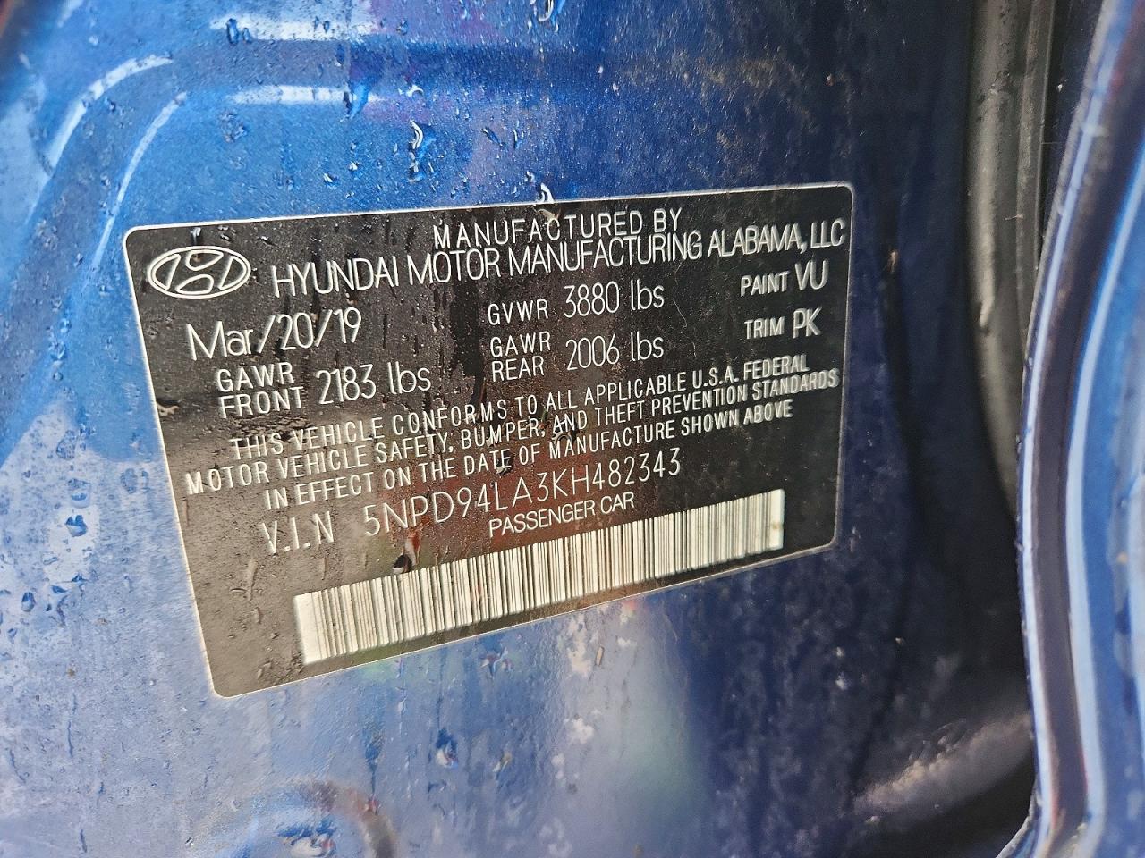 2019 HYUNDAI ELANTRA