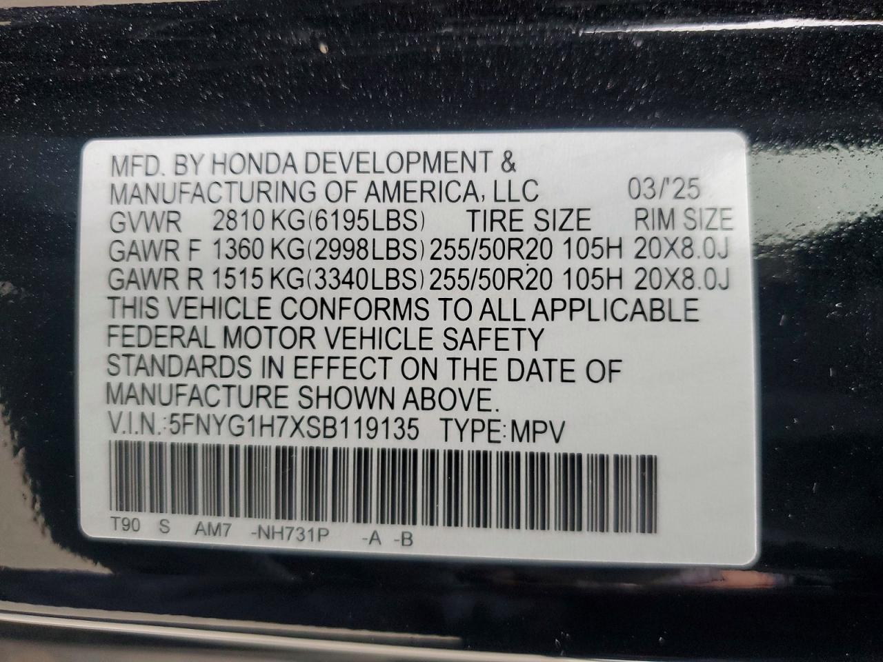 2025 HONDA PILOT