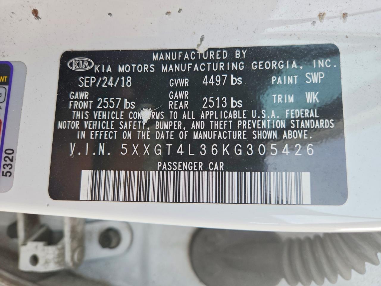 2019 KIA OPTIMA