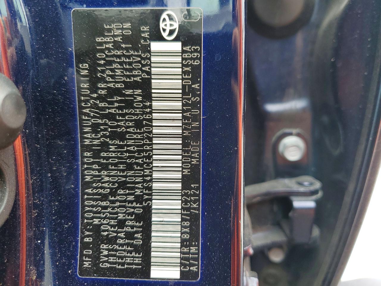 2024 TOYOTA COROLLA