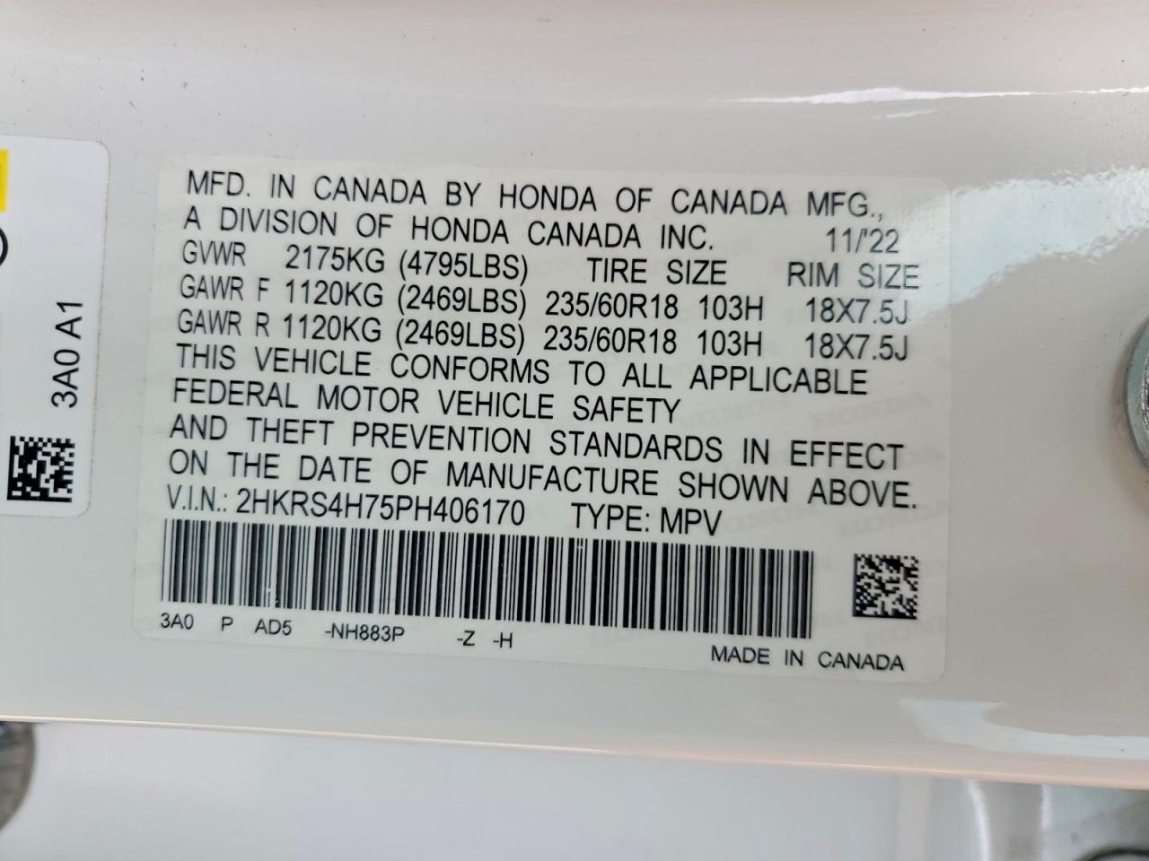2023 HONDA CRV