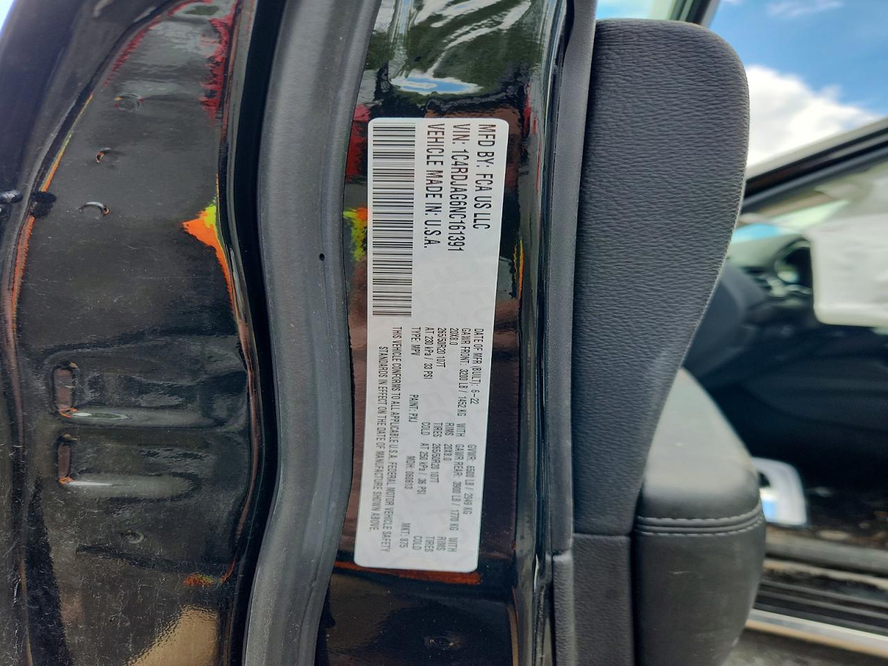 2022 DODGE DURANGO