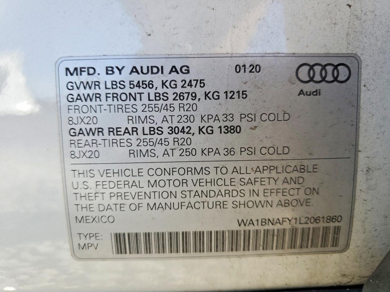 2020 AUDI Q5