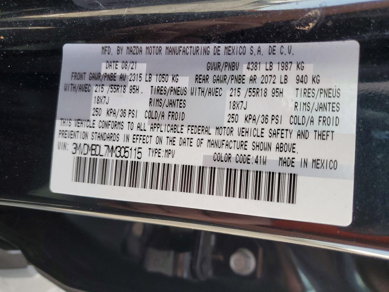 2021 MAZDA CX30