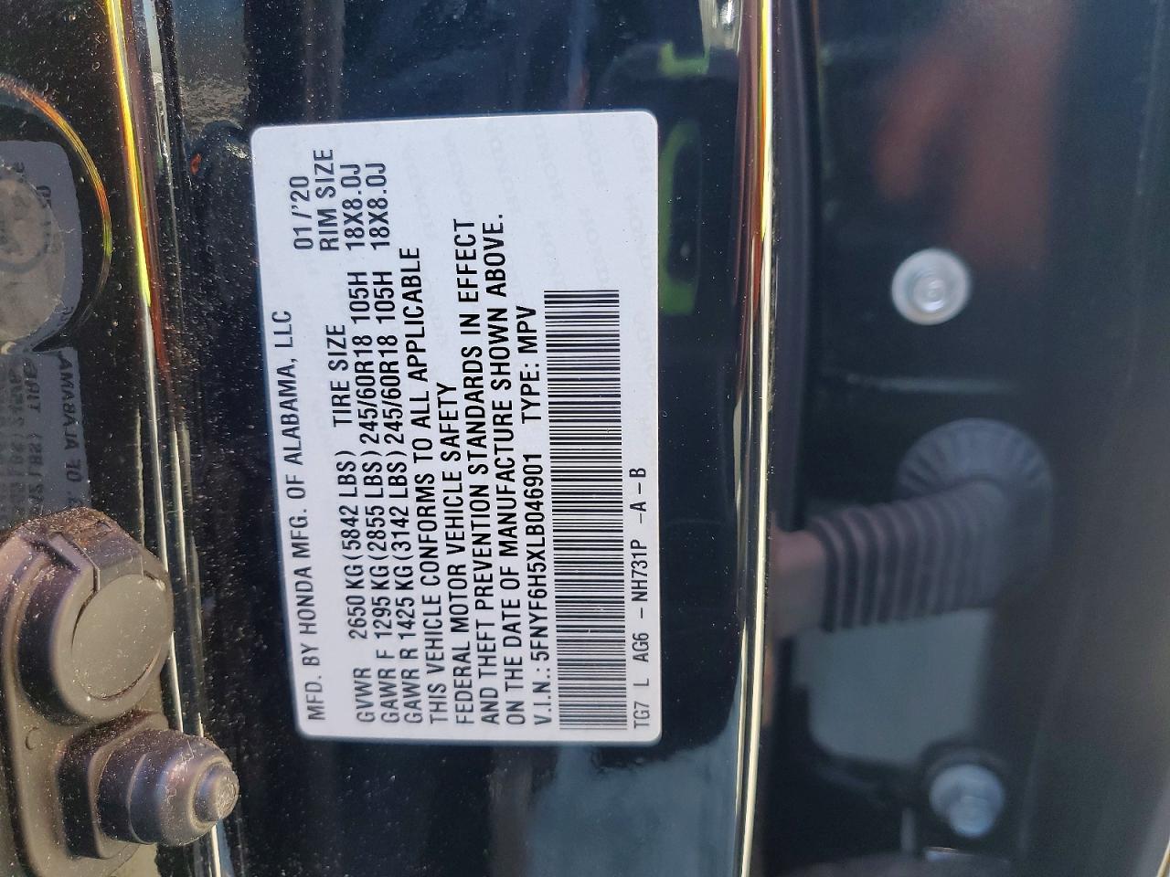 2020 HONDA PILOT