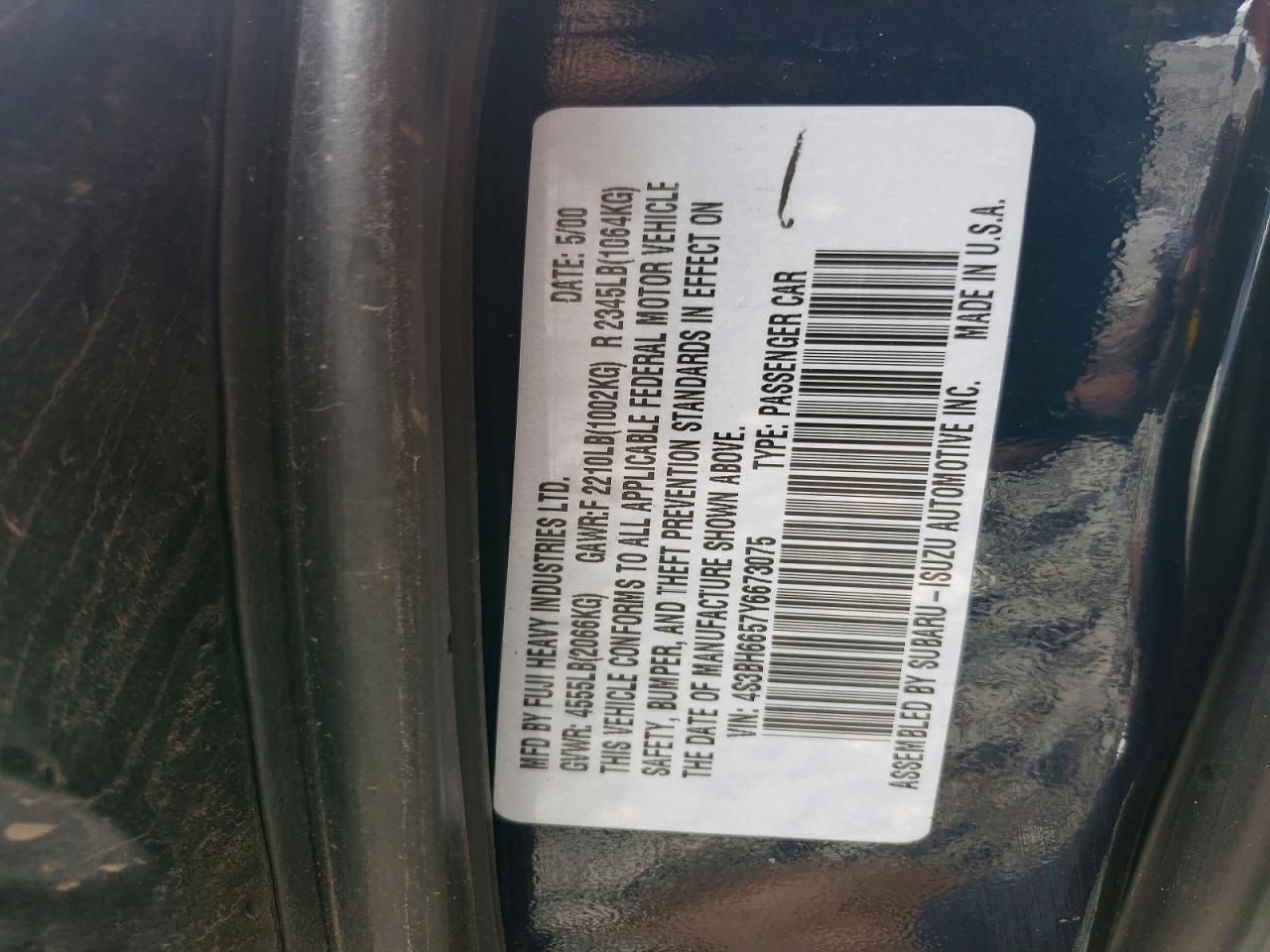 2000 SUBARU LEGACY