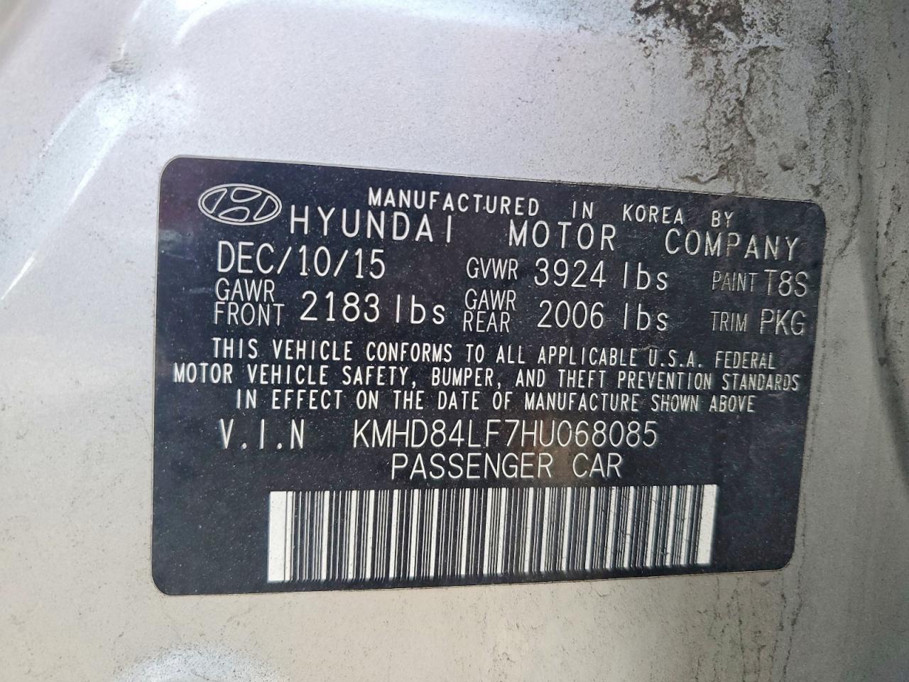 2017 HYUNDAI ELANTRA
